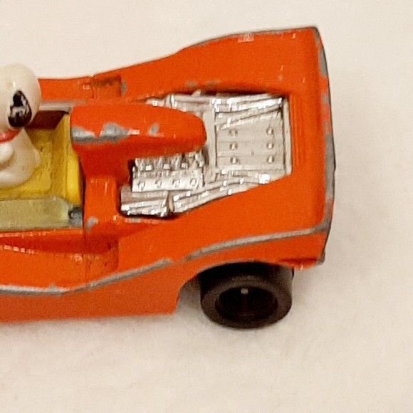 Vintage Peanuts Gang Snoopy In A Red Race Car Aviva 1958 Japan Die Cast - Picture 11 of 16